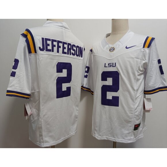 Mens Youths Kids Womens Justin Jefferson White Vapor Stitched Jersey